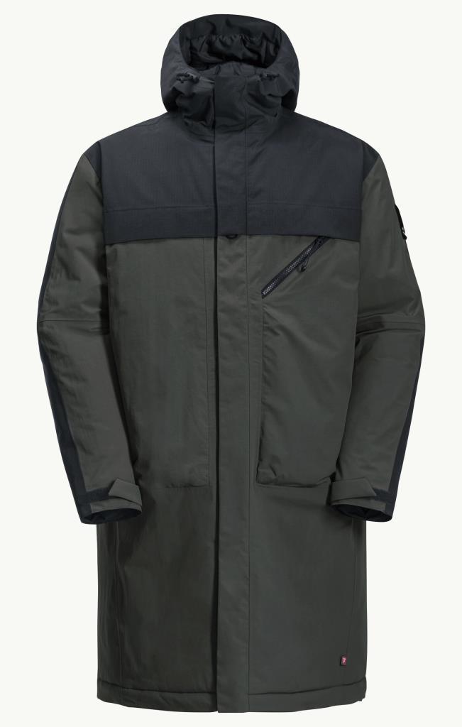 Jack Wolfskin 1116161_4136 Heumarkt 2L Parka Slate Green Unisex Outdoor Parka