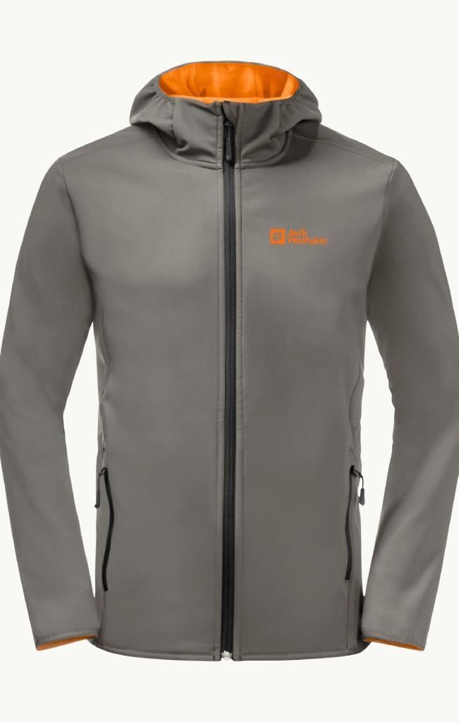Jack Wolfskin 1307471_6185 Bornberg Hoody M Smokey Grey Erkek Outdoor Ceket