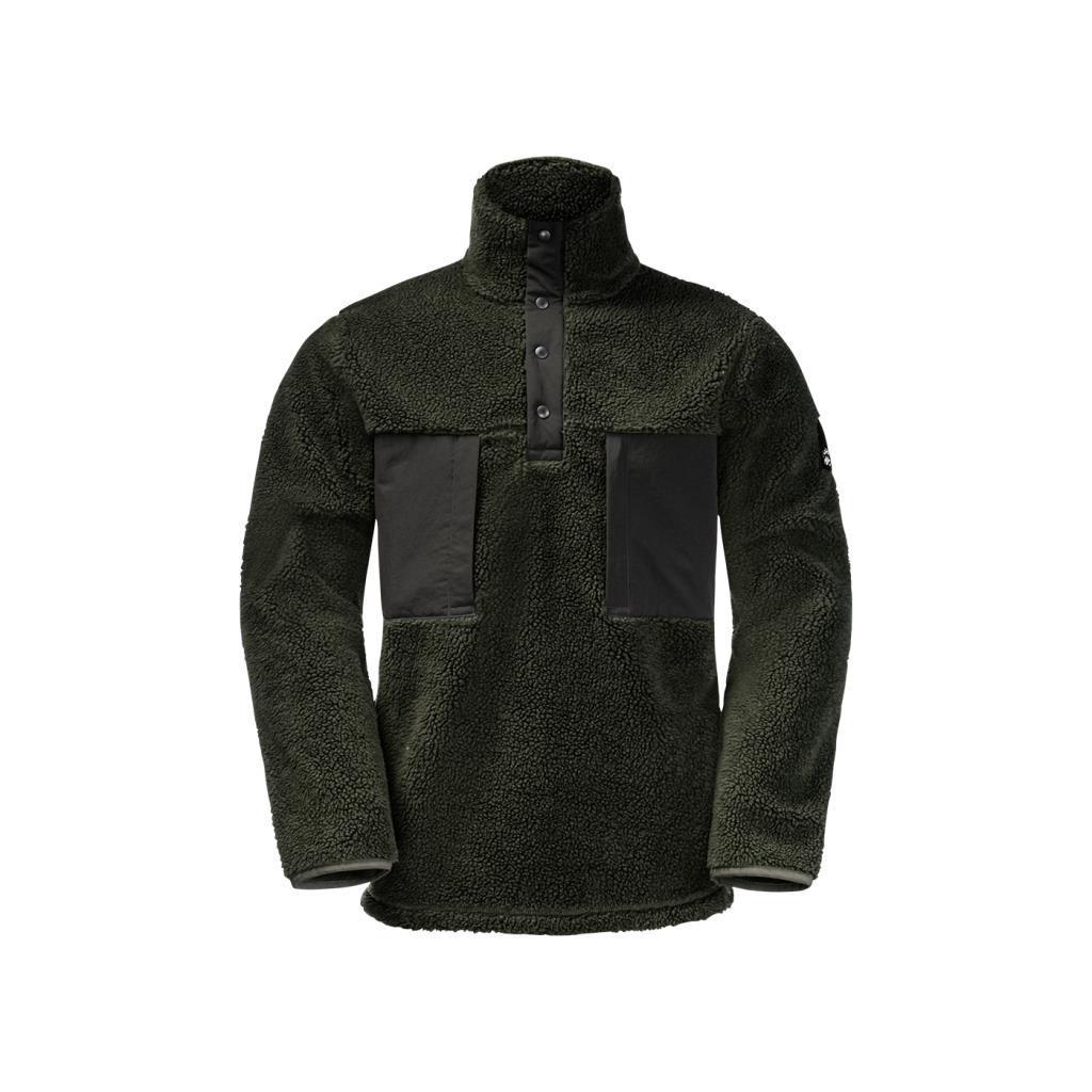 Jack Wolfskin 1710601_4018 Pank Snap Antique Green Erkek Outdoor Polar