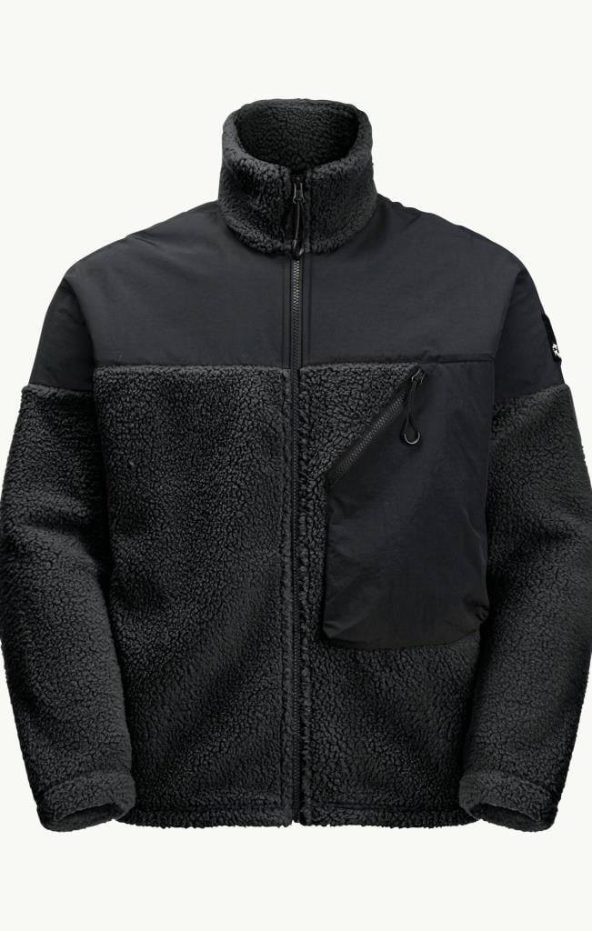 Jack Wolfskin 1711241_6502 Maarweg JKT Granite Black Erkek Outdoor Mont