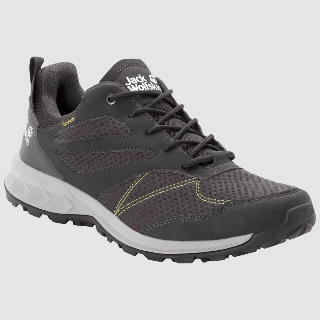 Jack Wolfskin 4039211 Woodland Texapore Low M Dark Grey/Lime Erkek Outdoor Ayakkabı