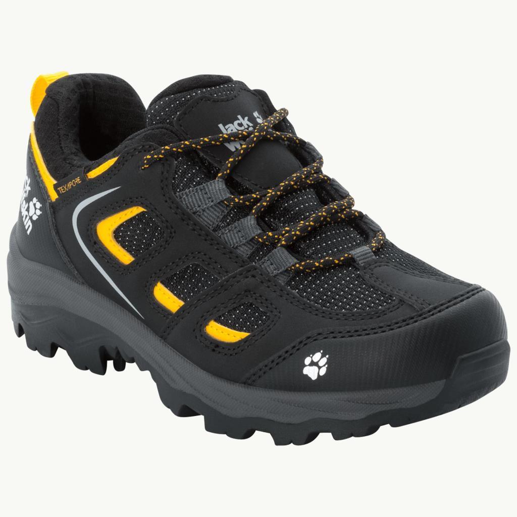 Jack Wolfskin 4042191 Vojo Texapore Low K Black/Burly Yellow Kadın Outdoor Ayakkabı