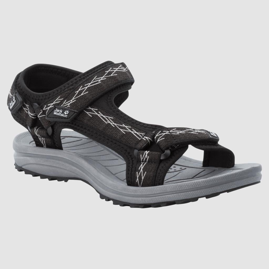 Jack Wolfskin 4050291 Wave Breaker W Black/Grey Kadın Sandalet