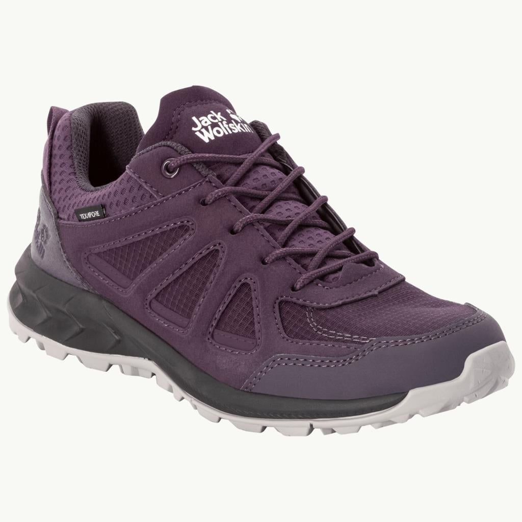 Jack Wolfskin 4051341 Woodland 2 Texapore Low W Purple/Phantom Kadın Outdoor Ayakkabı
