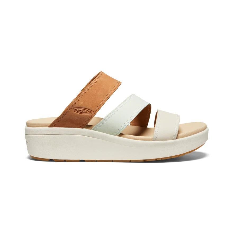 Keen 1027269 Ellecity Slide Natural Leather/Clearly Aqua Kadın Terlik