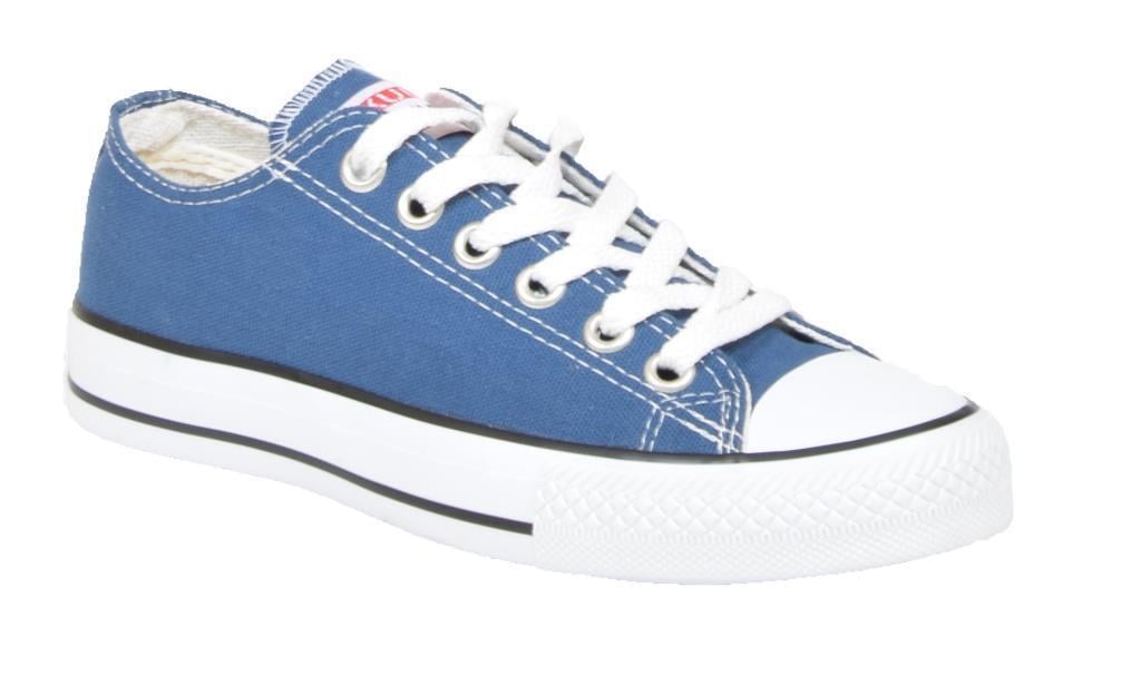 Kuum K8803 Kot Mavi Bileksiz Converse Kadın Spor Ayakkabsı