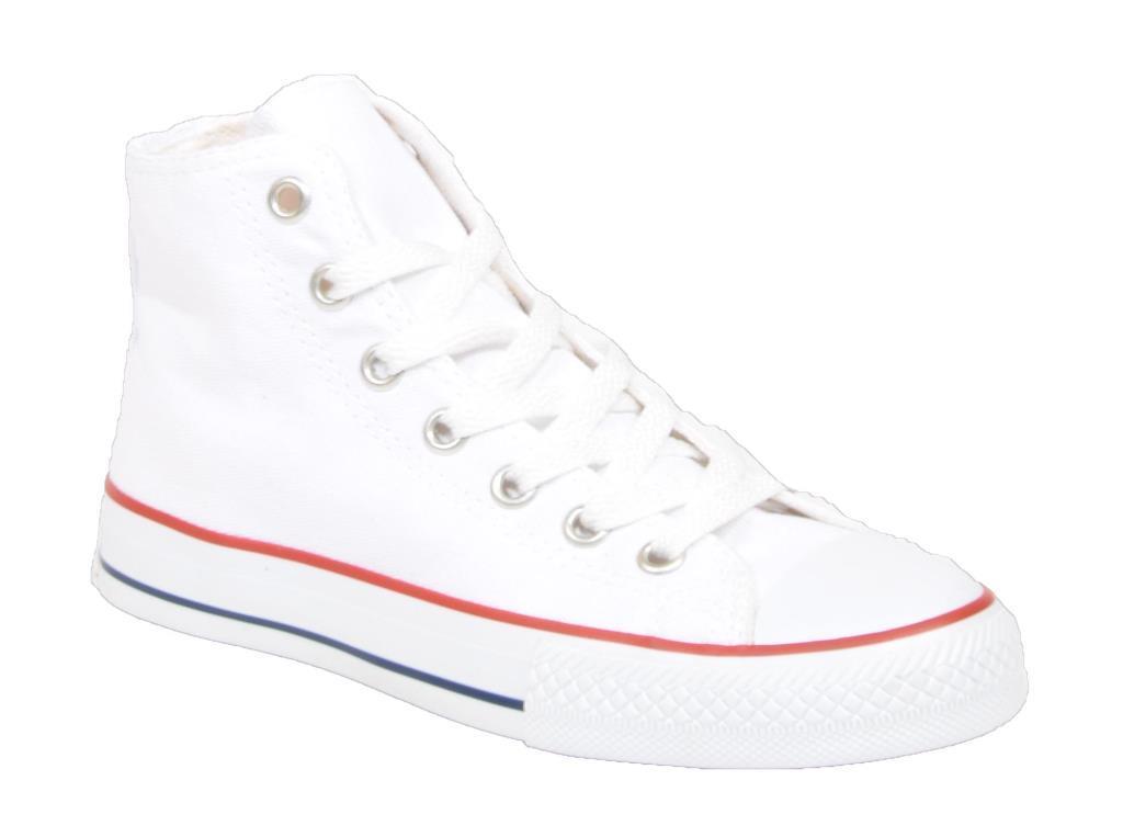 Kuum K8804 Beyaz Bilekli Converse kadın Spor Ayakkabı