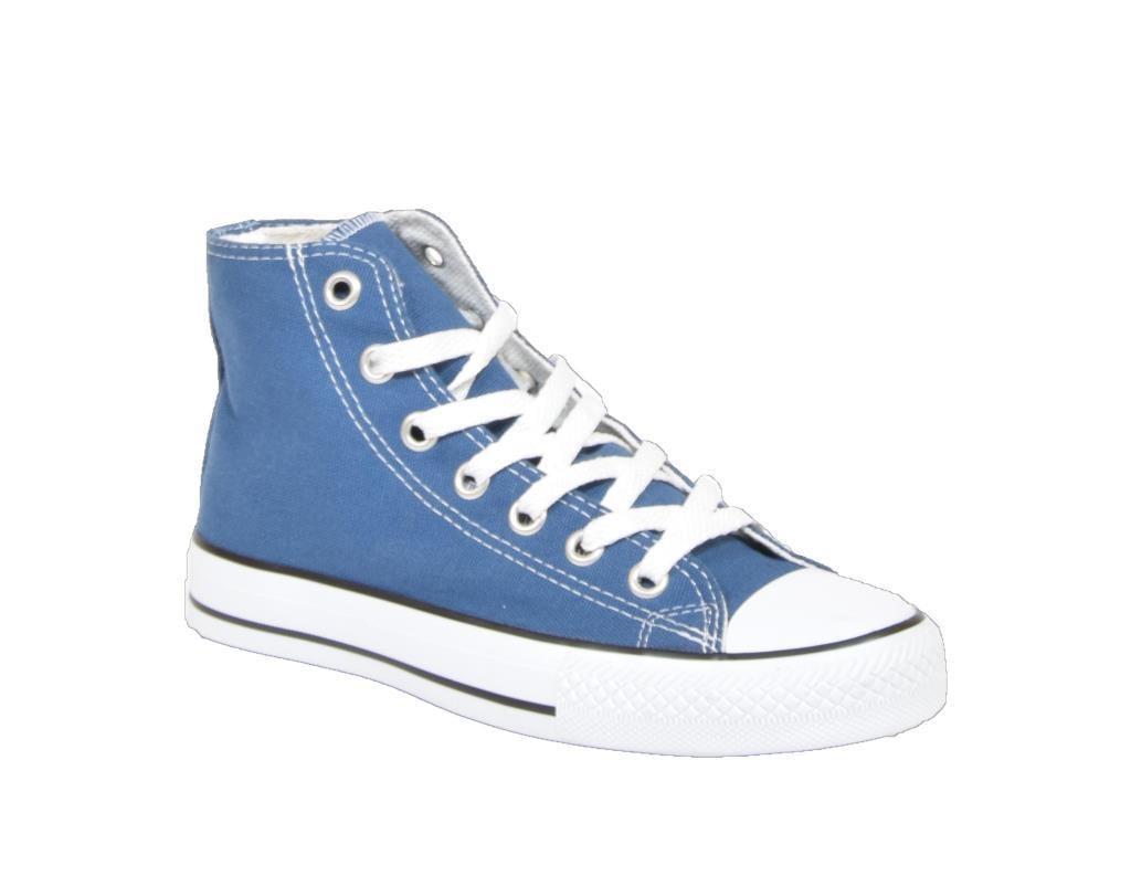 Kuum K8804 Kot Mavi Bilekli Converse Kadın Spor Ayakkabı