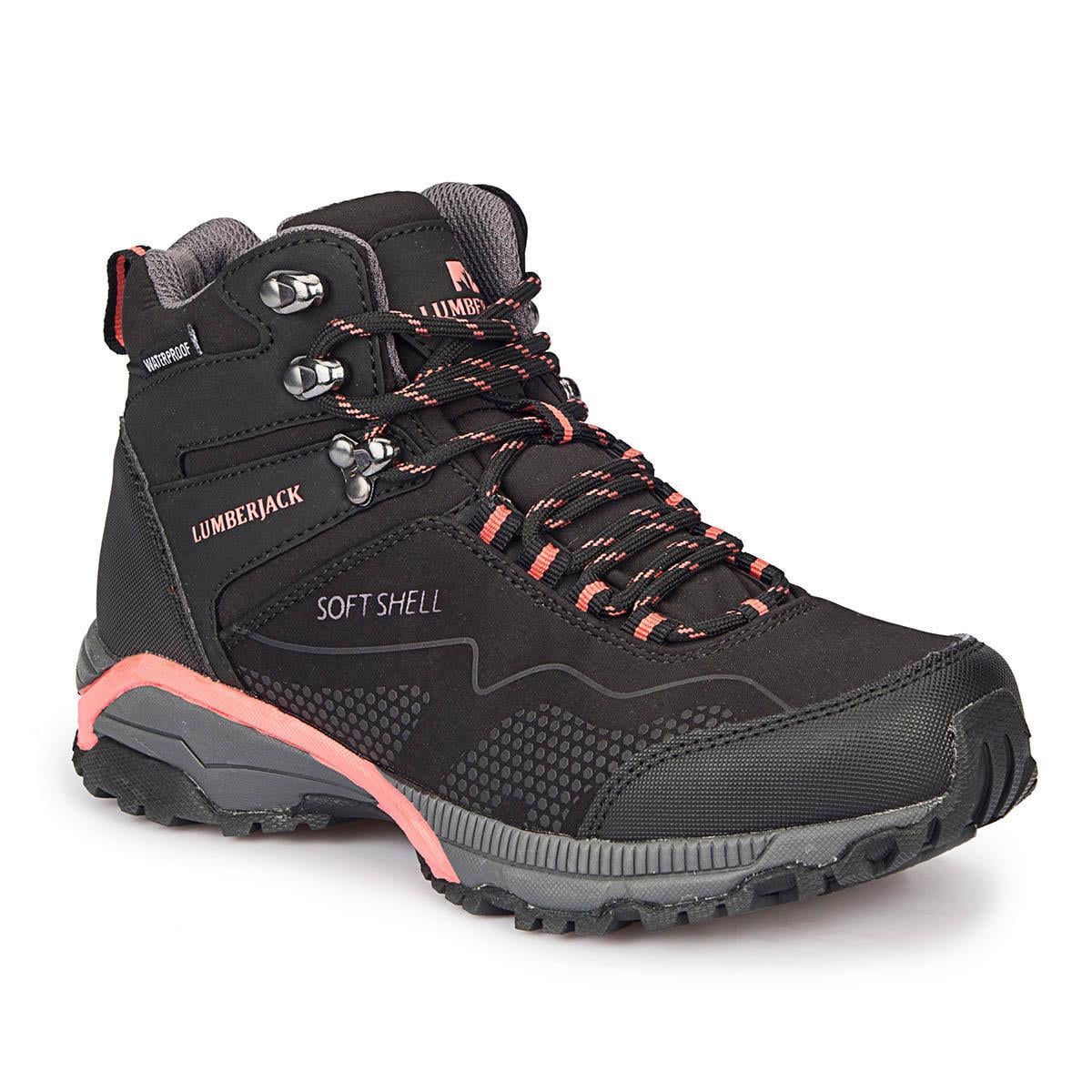 Lumberjack Fest Hi Siyah-Pembe 100263794 Waterproof Kadın  Bot