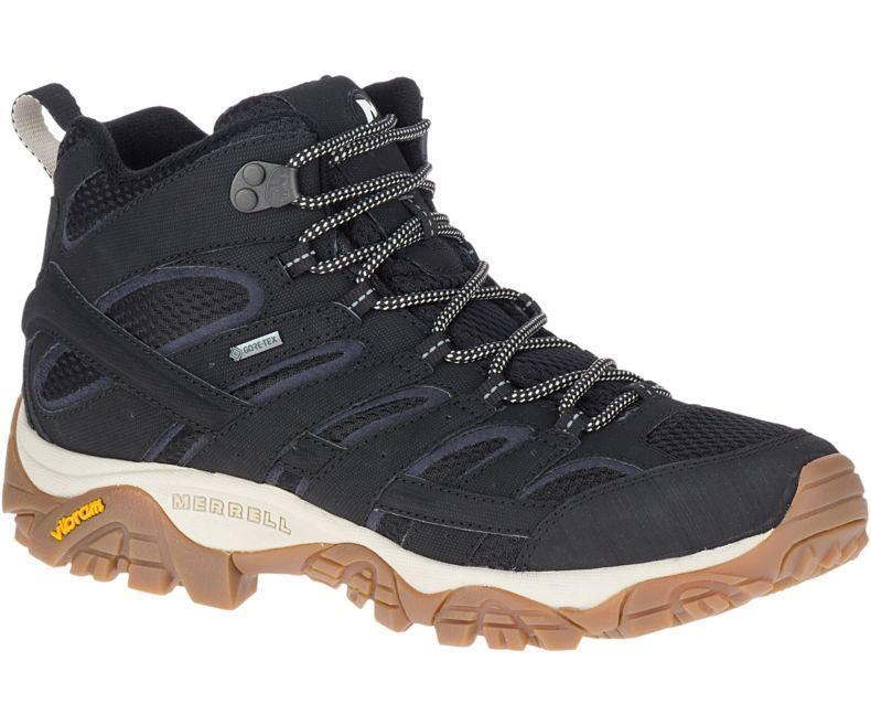 Merrell J035483 Moab 2 Mid Gtx Black/Gum Erkek Outdoor Bot
