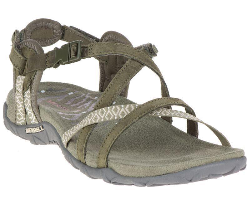 Merrell J98756 Terran Lattice 2 Dusty Olıve Poudreux Kadın Sandalet