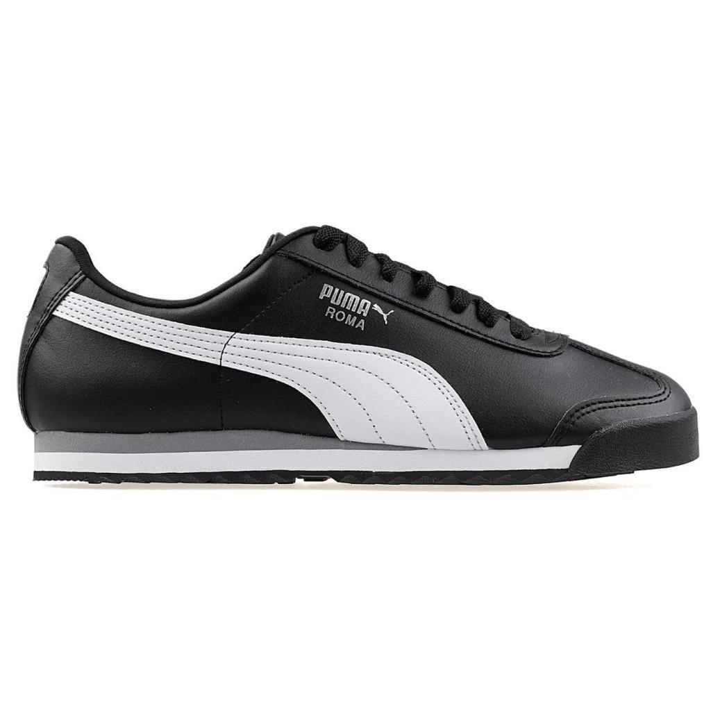 Puma 353572 11 Roma Basic Black/White/Puma Silver Erkek Sneaker