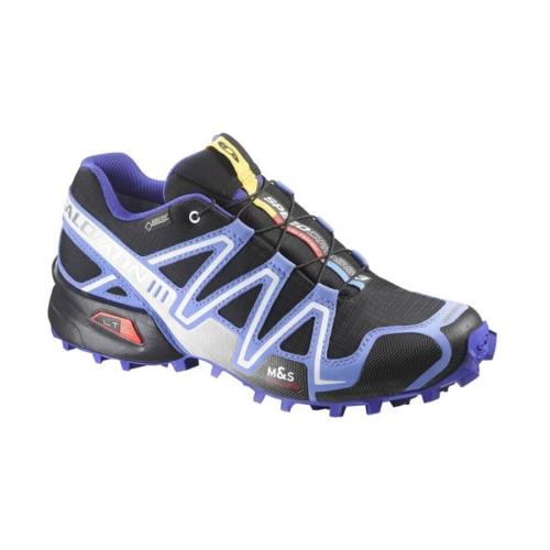 Salomon 369827 Speedcross 3 GTX Black / Methyl Blue/ White Erkek Outdoor Ayakkabı
