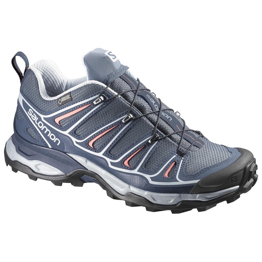 Salomon 371595 X Ultra 2 Gtx W Grey Denim/ Deep Blue/Melon Bloom Kadın Outdoor Ayakkabı