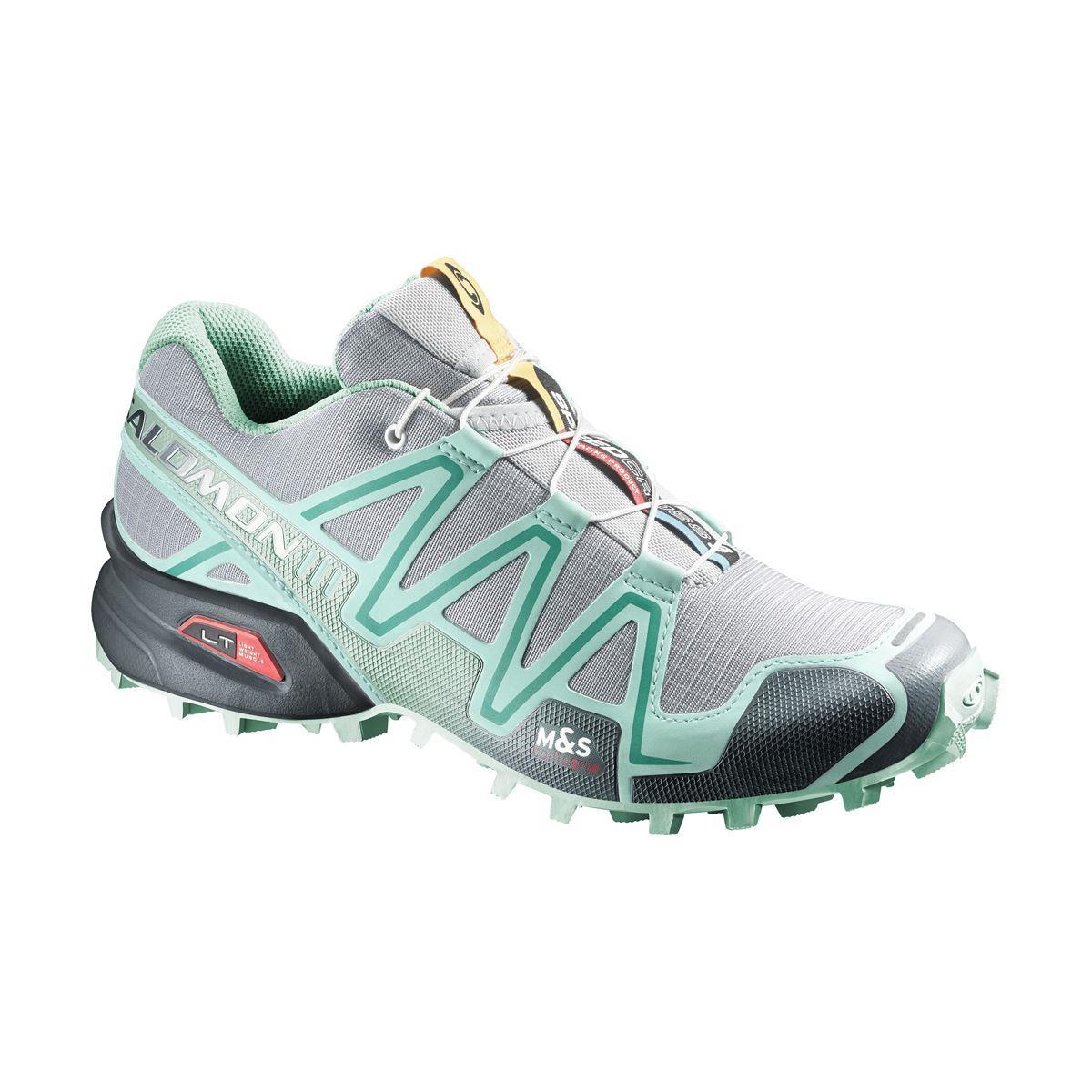 Salomon 373208 SpeedCross 3 W Light Onix/Topaz Blue/Dark Cloud Kadın Outdoor Ayakkabı