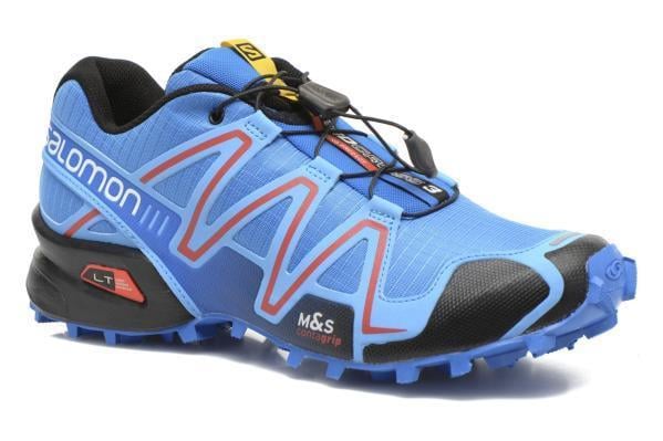 Salomon 379080 SpeedCross 3 Bright Blue / Process Black/ Radiant Red Erkek Outdoor Ayakkabı
