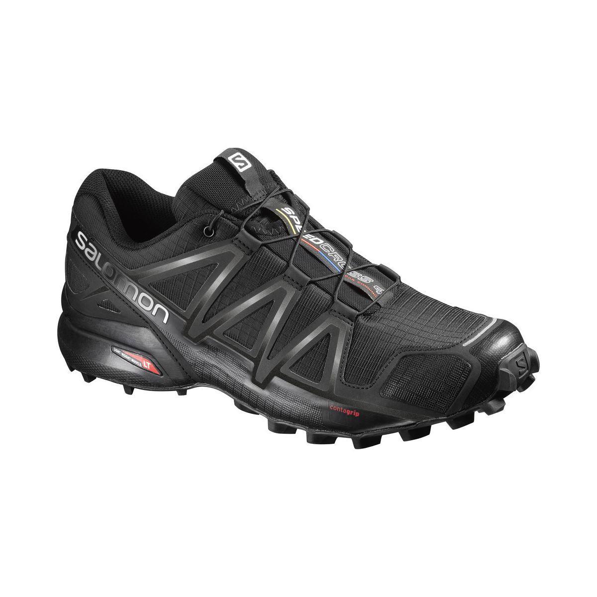 Salomon 383130 Speedcross 4 Black/Black Metallic Erkek Outdoor Ayakkabı
