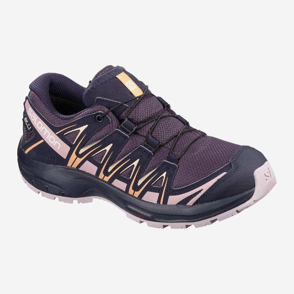 Salomon 409652 Xa Pro 3D CSWP Swet Grape Eveninig Blue MaıuveShadows Çocuk Outdoor Ayakkabı