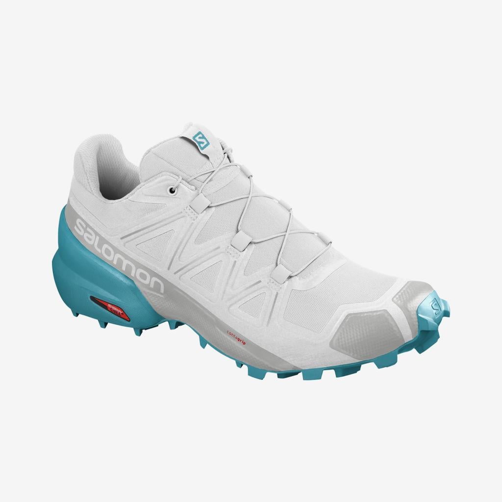 Salomon 409687 Speedcross 5 W White/White/BlueBird Kadın Outdoor Ayakkabı