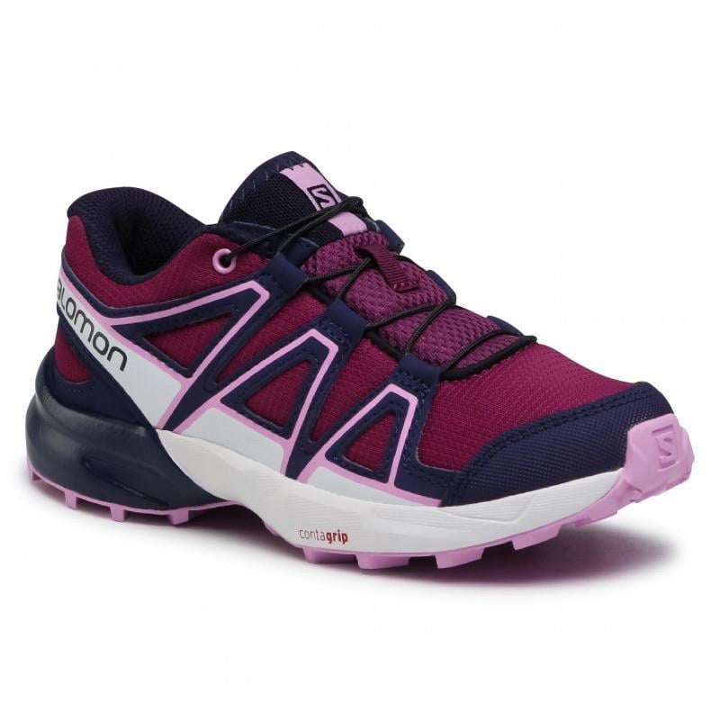 Salomon 412888 Speedcross J Plum Caspia/Evening Blue/Orchid Kadın Outdoor Ayakkabı