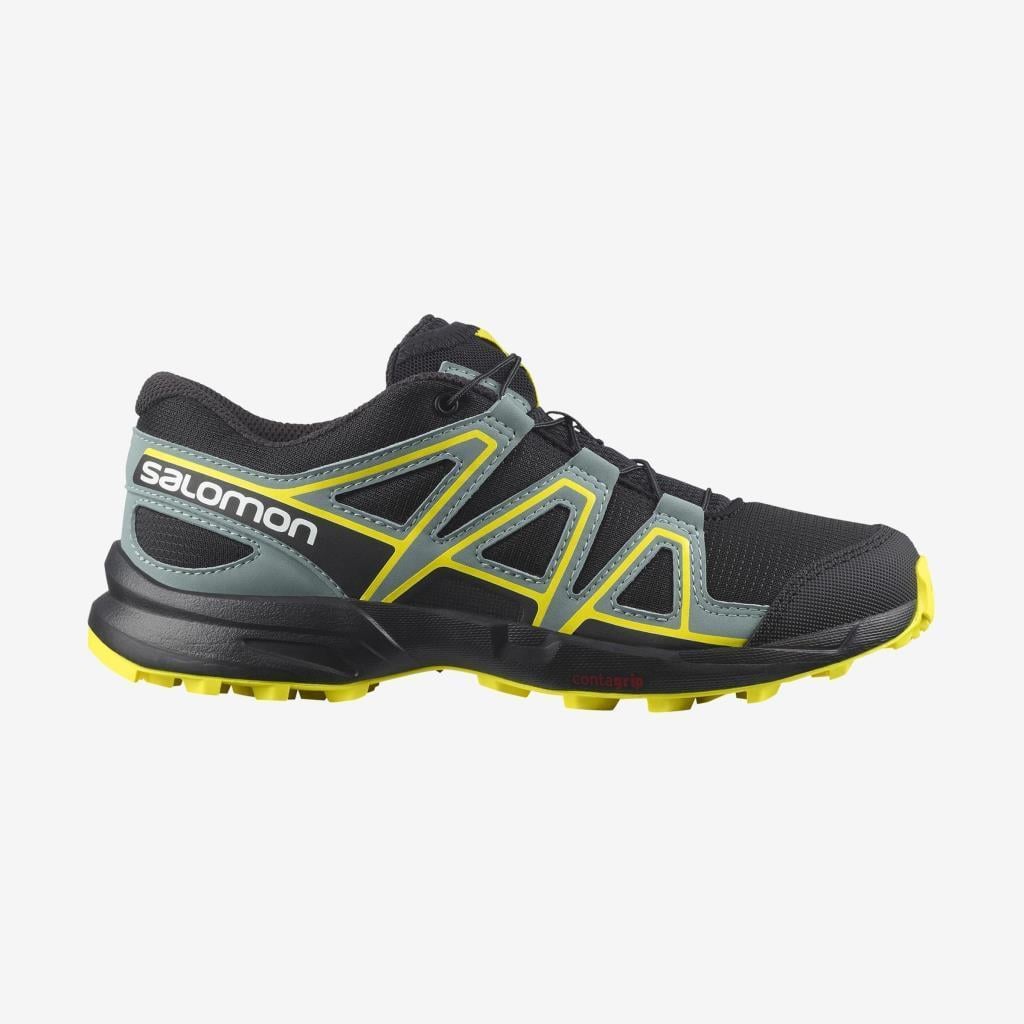 Salomon 414471 Speedcross J Black/Black/Evening Primrose Kadın Outdoor Ayakkabı