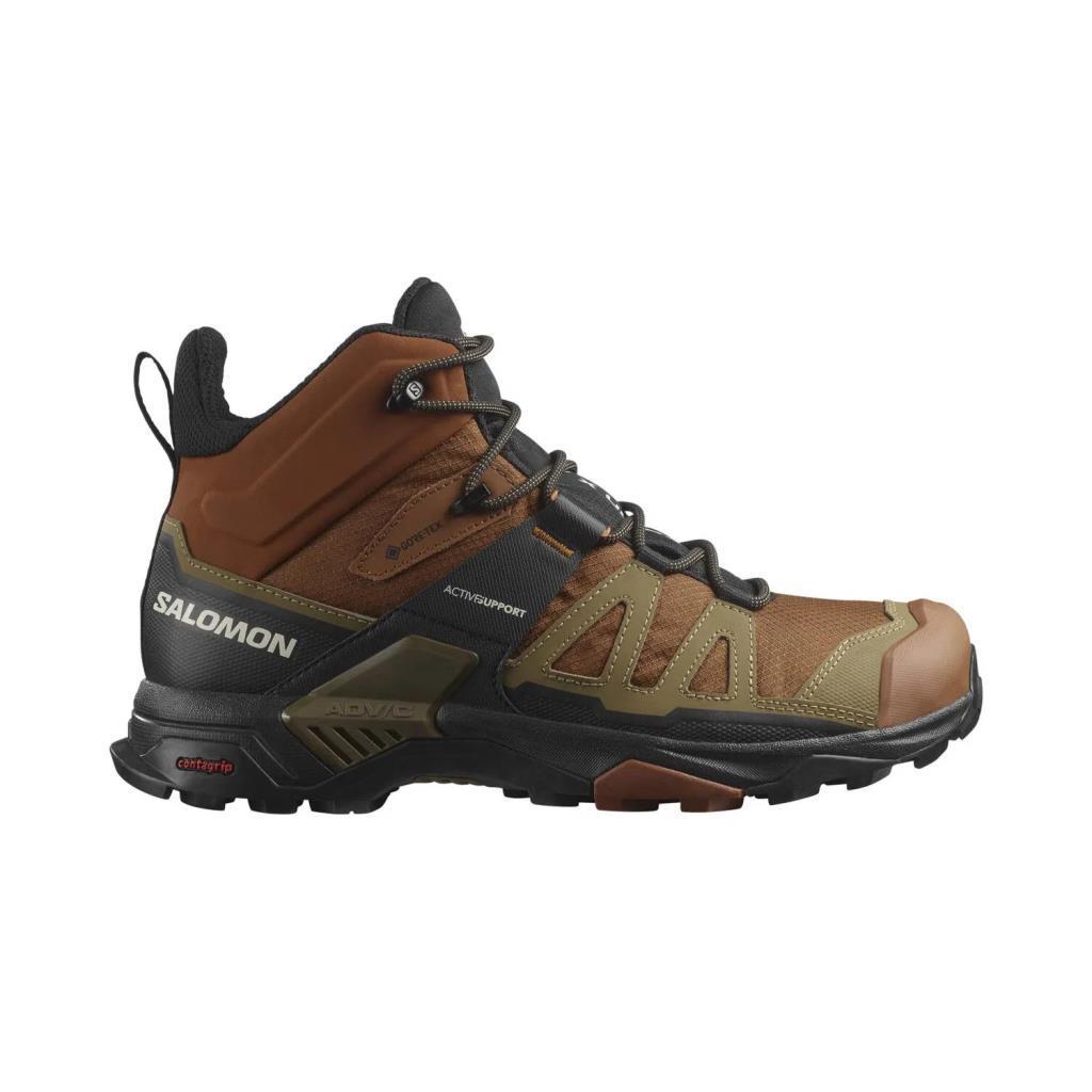 Salomon 476854 X Ultra 4 Mid GTX Caramel Cafe/Gothic Olive/Black
