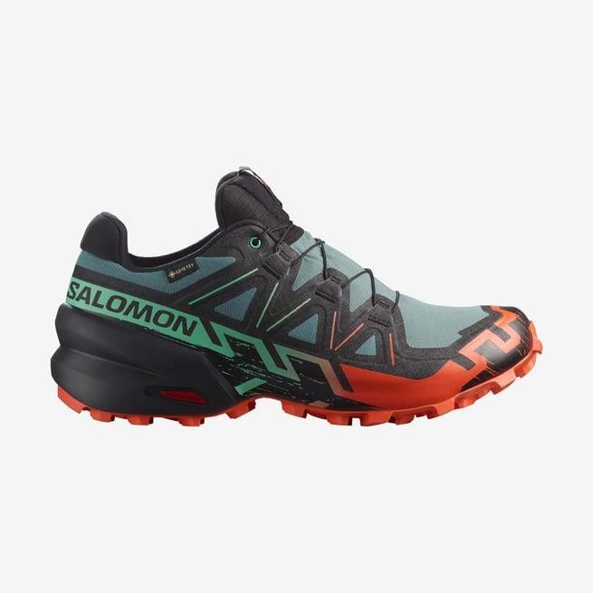 Salomon 477013 Speedcross 6 GTX North Atlantic/Black/Cherry Tomato Erkek Outdoor Ayakkabı