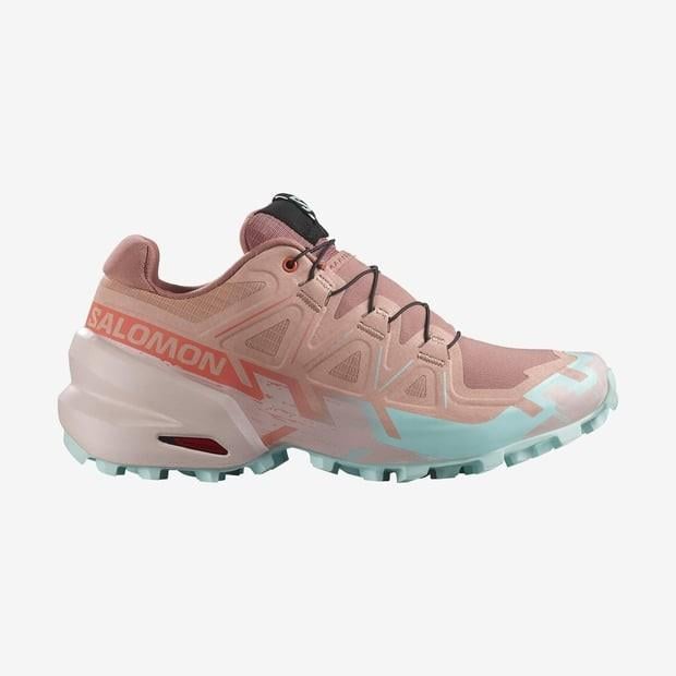 Salomon 477665 Speedcross 6 W Mahogany Rose/Hushed Violet/Iced Aqua Kadın Outdoor Ayakkabı