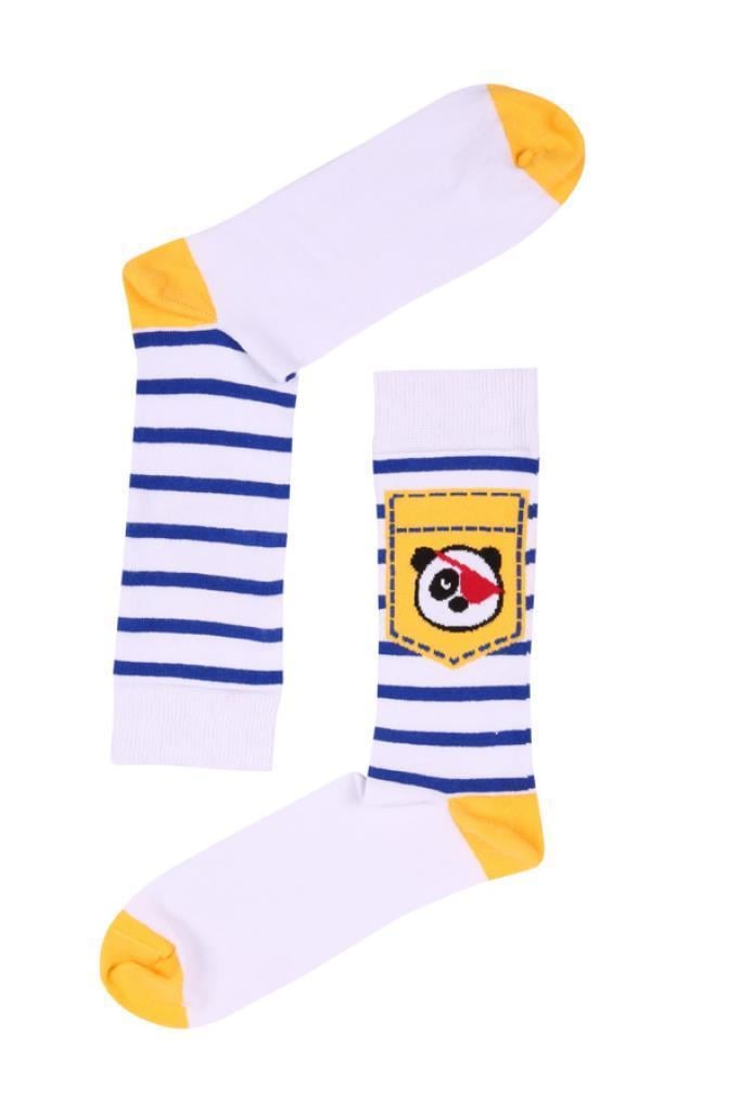 Socks Company 15KDCR131E Beyaz-Korsan Erkek Çorap
