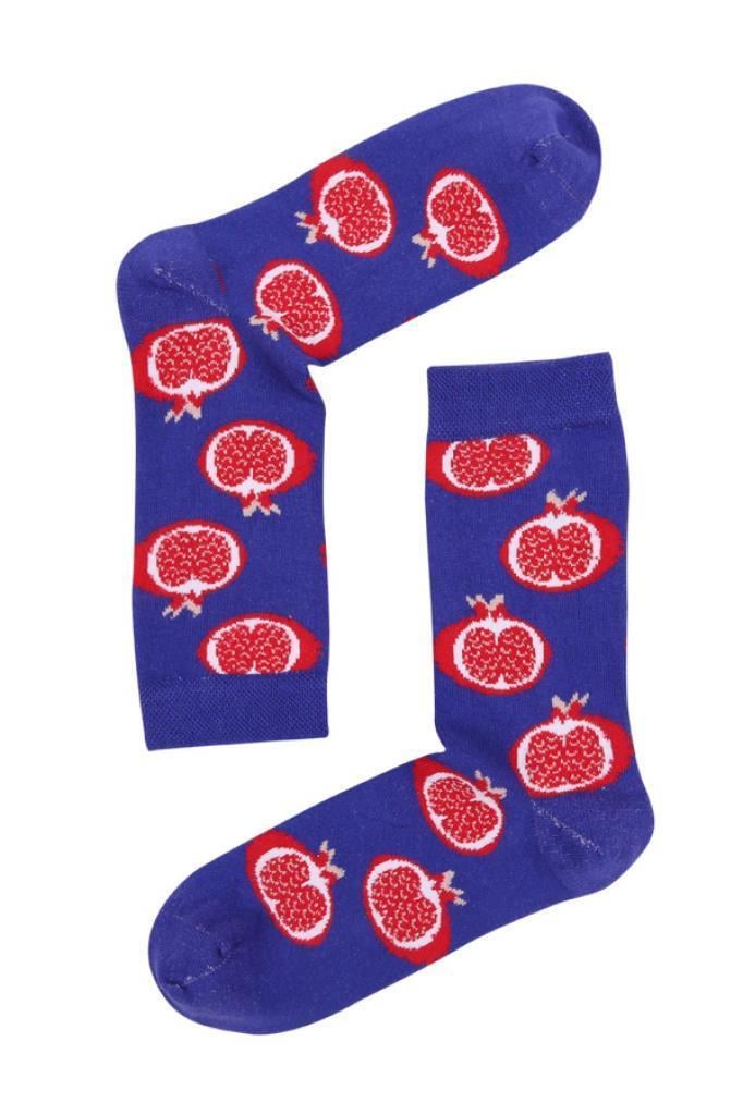 Socks Company Mor- Nar Desenli Kadın Çorap