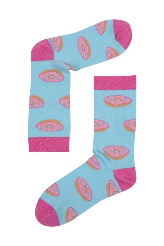 Socks Company Yeşil Kasik Sünger Desenli Kadın Çorap