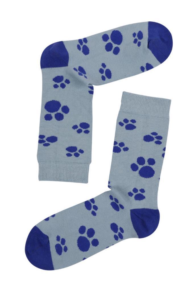 Socks Company Yeşil-Pati Desenli Kadın Çorap