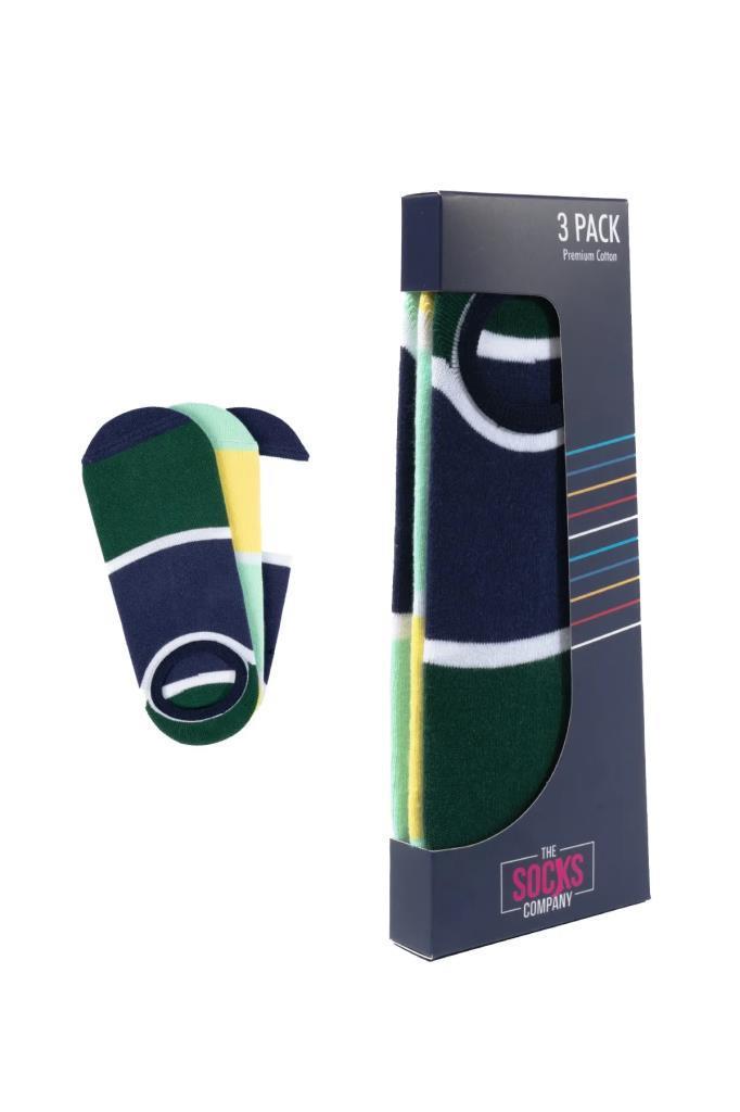 The Socks Company 152P 3 Çift Desenli Erkek Görünmez Çorap