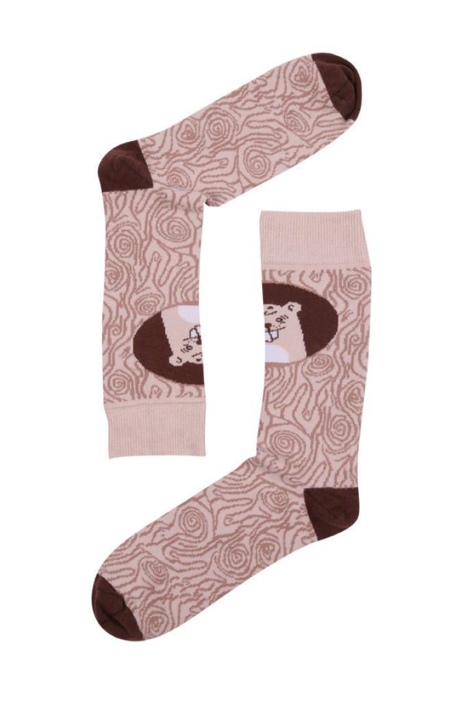 The Socks Company Bej-Kahve Erkek Çorap