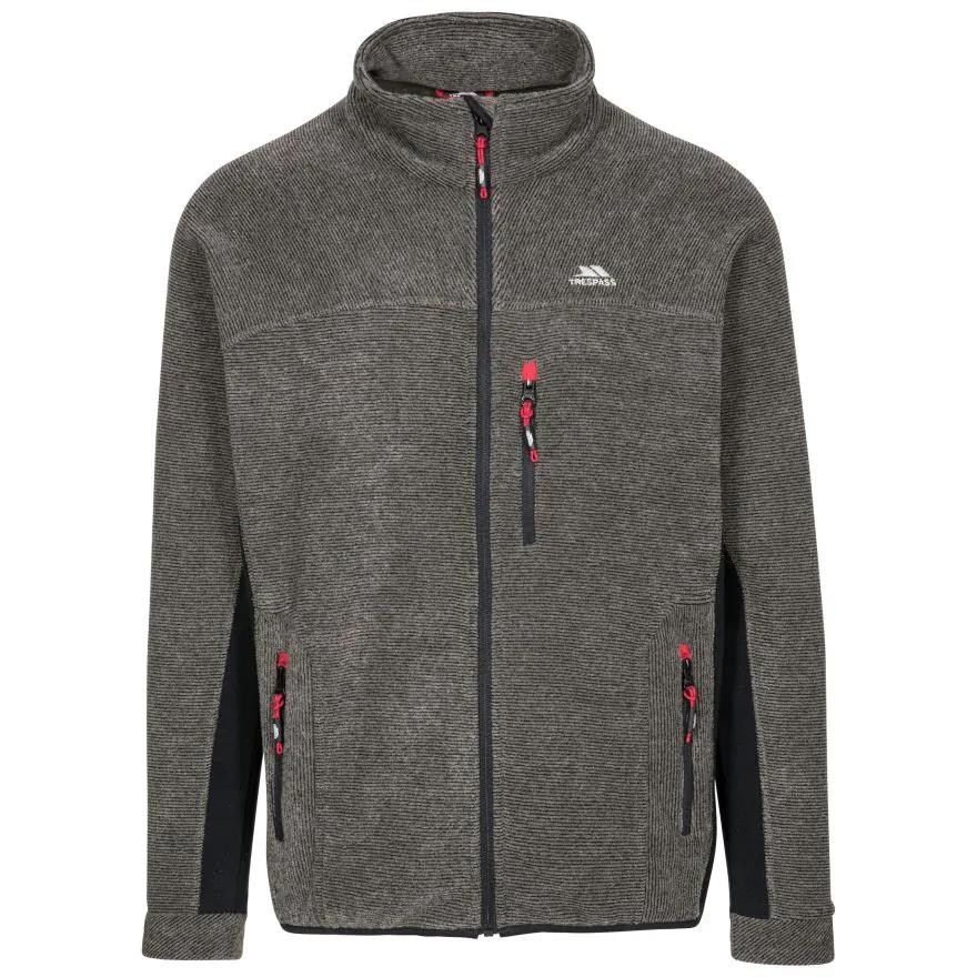 Trespass MAFLFLK20001 JYNX - MALE FLEECE AT300 Olive Stripe Erkek Polar