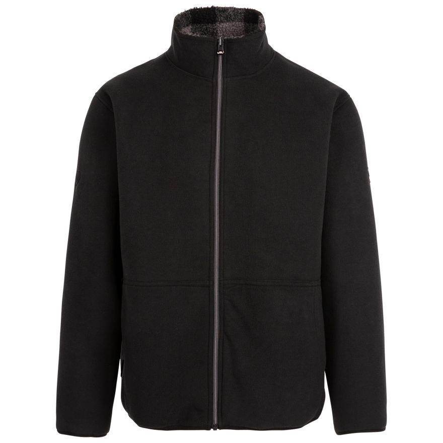 Trespass MAFLFLTR0063 Tatsfield Male Fleece AT400 Black Erkek Outdoor Polar