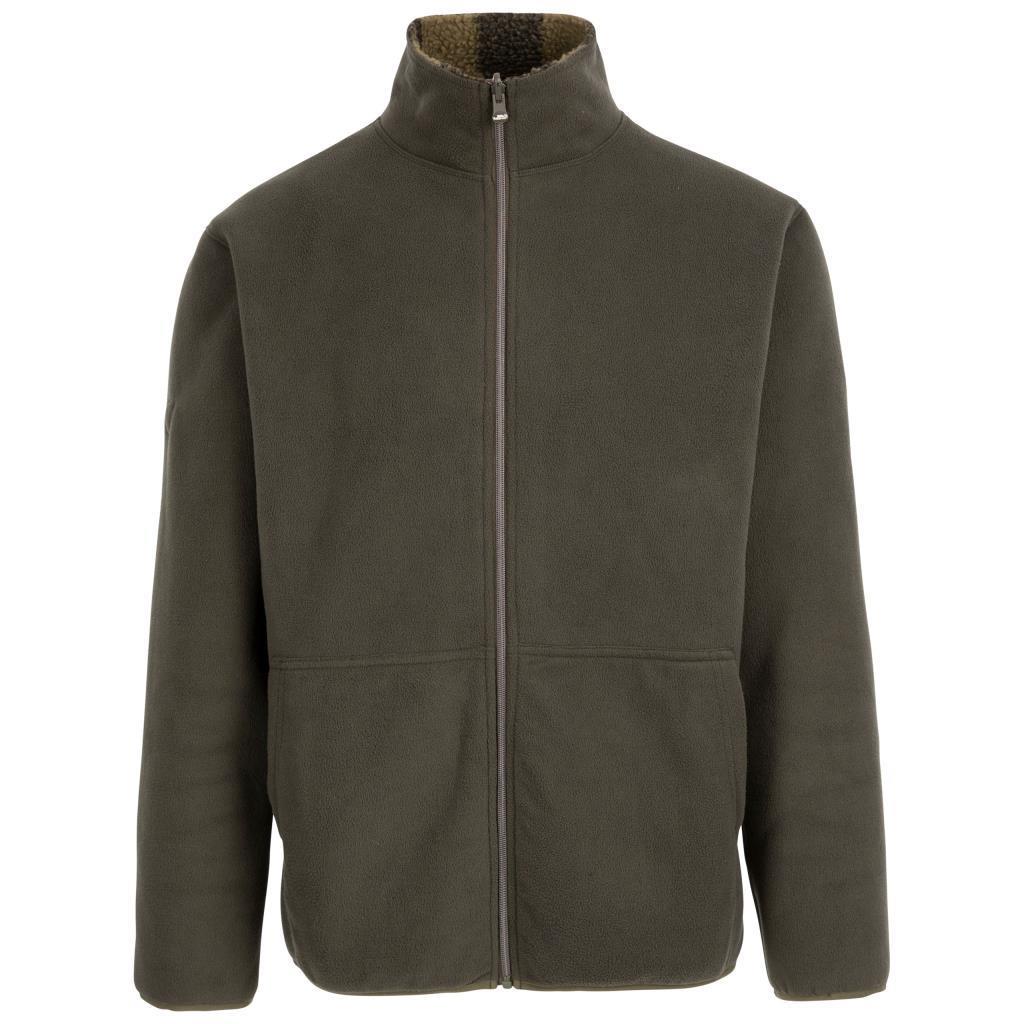 Trespass MAFLFLTR0063 Tatsfield Male Fleece Jacket AT400 Dark Vine Erkek Outdoor Polar