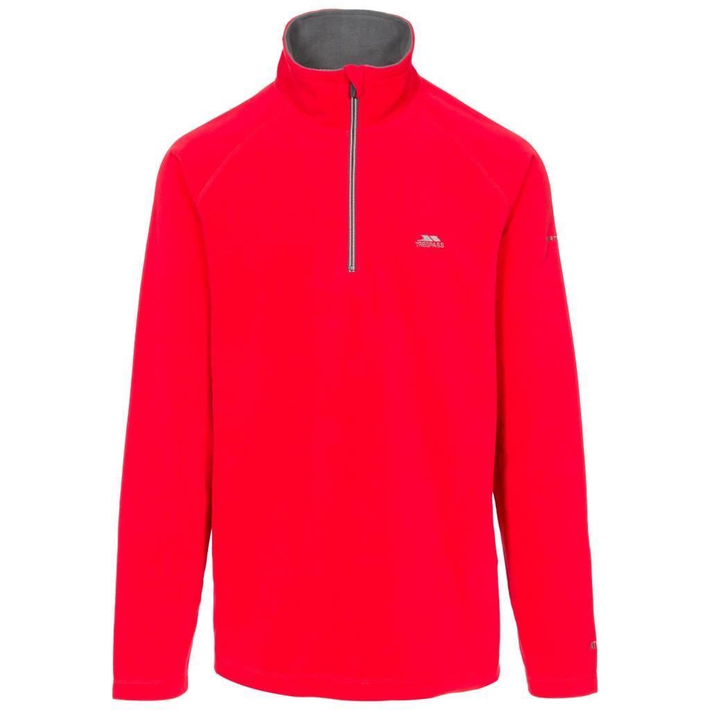 Trespass MAFLMFN10001 Blackford Male Microfleece AT100 Red Erkek Polar