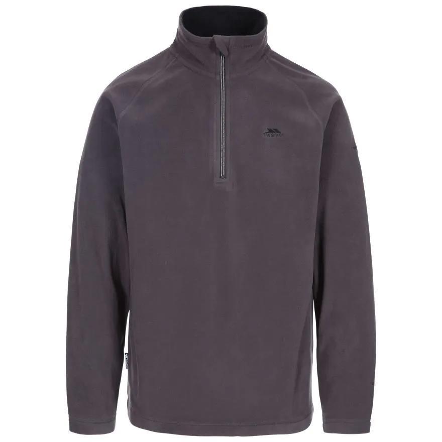 Trespass MAFLMFN10001 BLACKFORD - MALE MICROFLEECE AT100 Dark Grey Erkek Polar