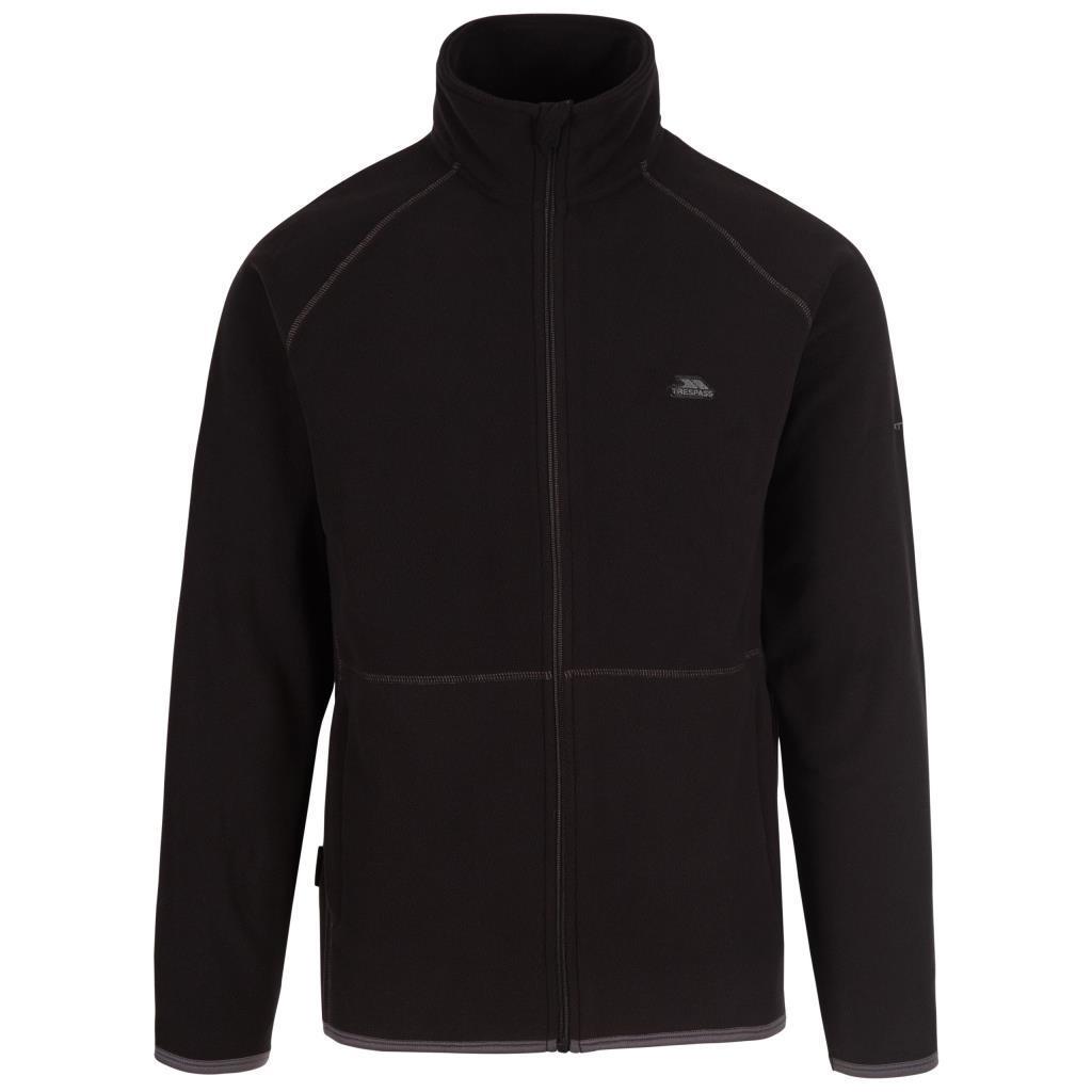 Trespass MAFLMFTR0004 Faxfleet Male Fleece AT100 Black Erkek Polar