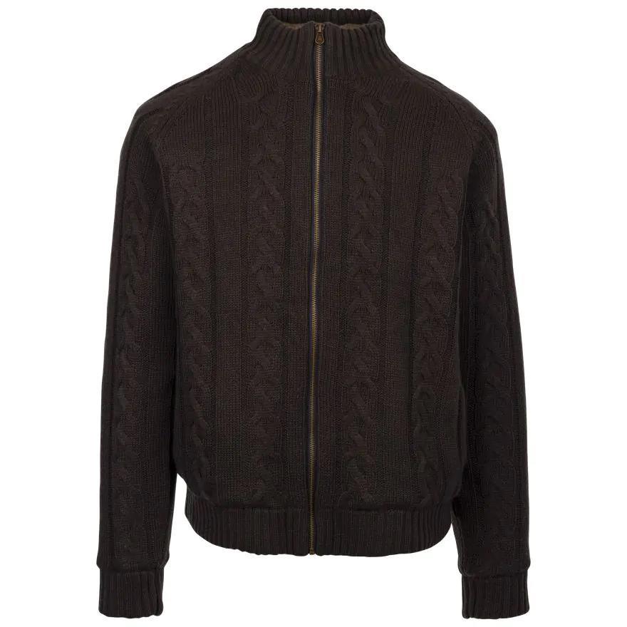 Trespass MATOKNTR0006 Dipton Male Knitted Jacket Dark Grey Erkek Polar