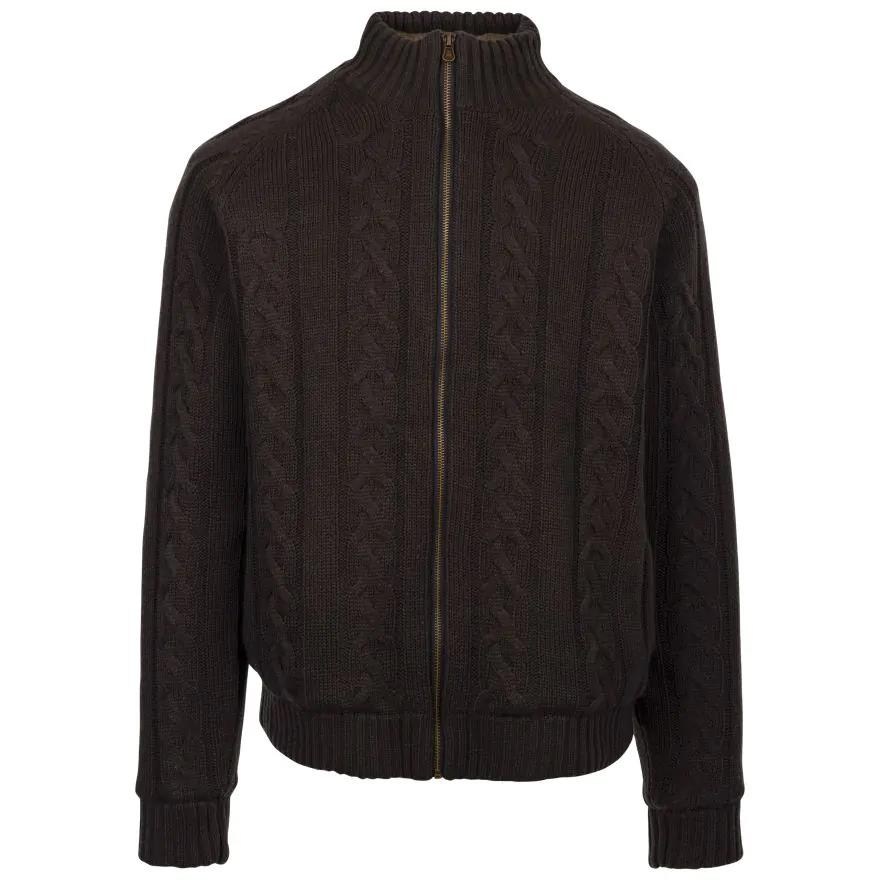 Trespass MATOKNTR0006 Dipton Male Knitted Jacket Dark Grey Erkek Polar