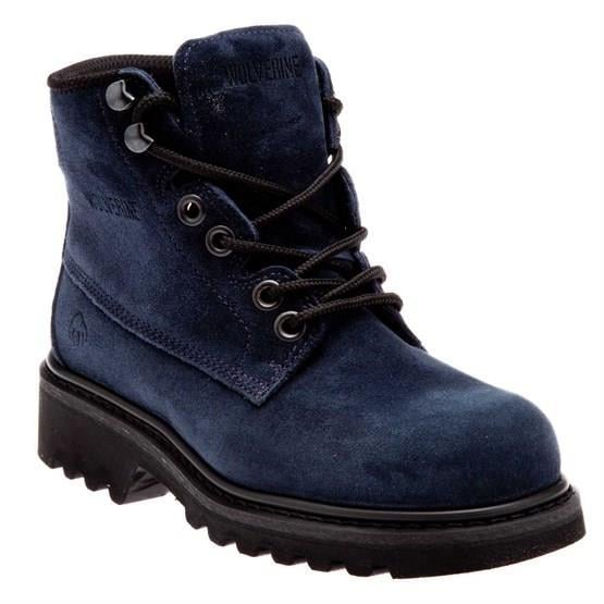 Wolverine Badlands 6 Navy Nubuk Kadın Bot
