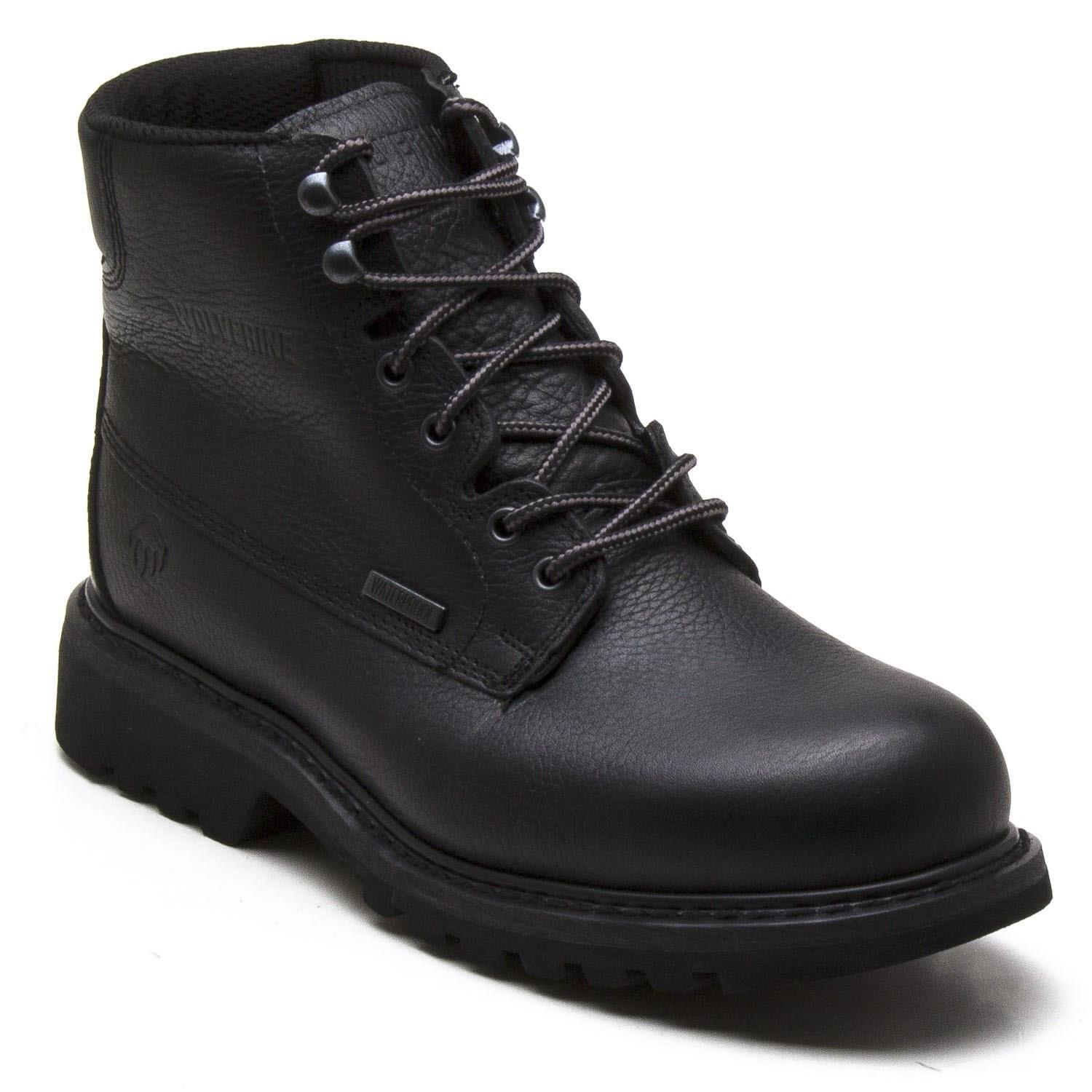 Wolverine Badlands Waterproof Black Deri Erkek Bot