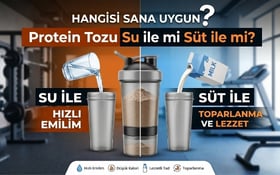 Protein Tozu Suyla mı Sütle mi İçilmeli