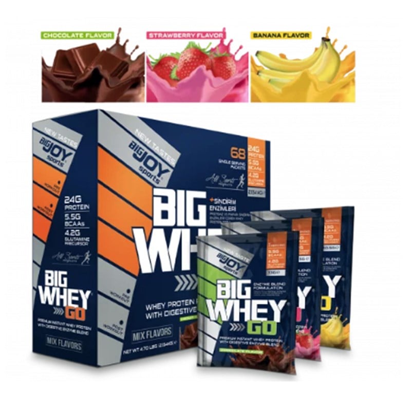 Bigjoy BigWhey Go Whey Protein Tozu 68 Mix PaketWhey Protein Tozu