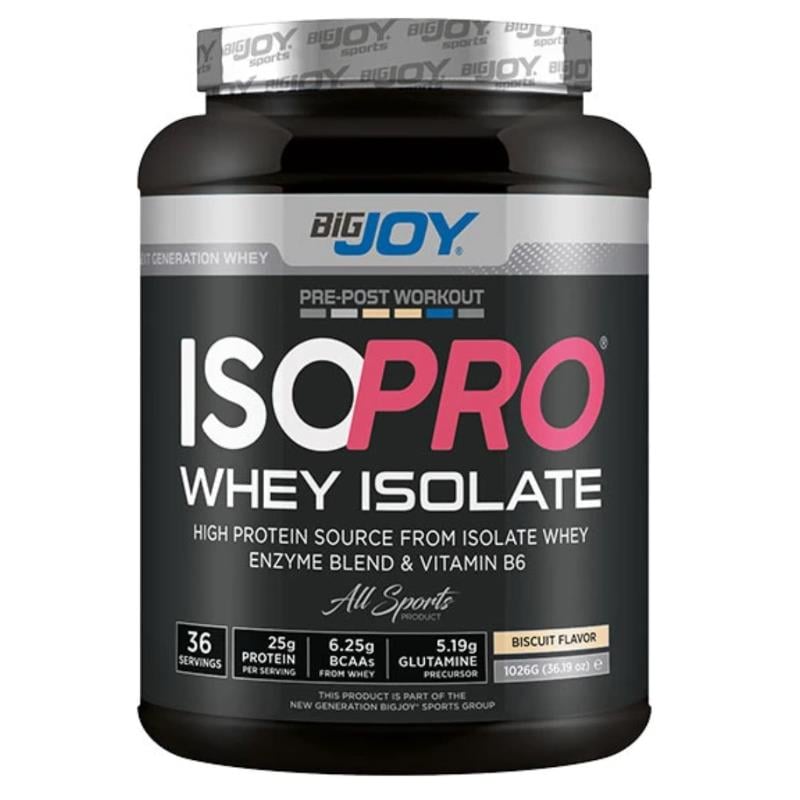 BigJoy IsoPro Whey Isolate 1026g – Bisküvi İzole Protein Tozu