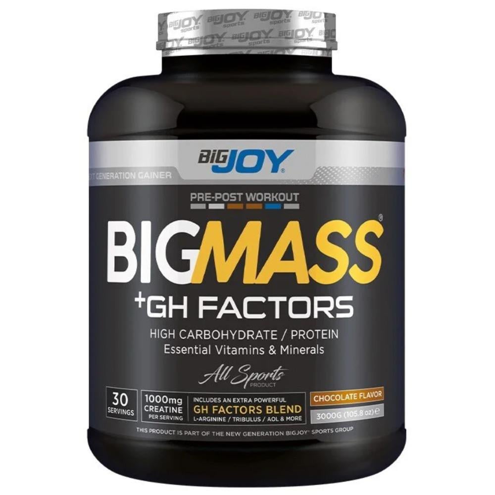 Bigjoy Sports BIGMASS Gainer + GH FACTORS 3000g2 kg - 4 kg - Gainer