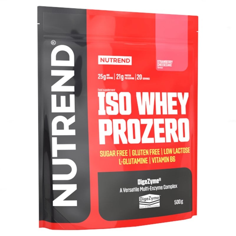 Nutrend Iso Whey ProZero 500 gr Çilek Cheesecakeİzole Protein Tozu