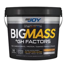 Bigjoy Sports BIGMASS Gainer + GH FACTORS 5000g Karbonhidrat Tozu4 kg - 7 kg - Gainer